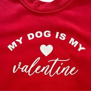 My Dog Is My Valentine Sweatshirt Women’s Large If It Were Me Graphic Pullover
